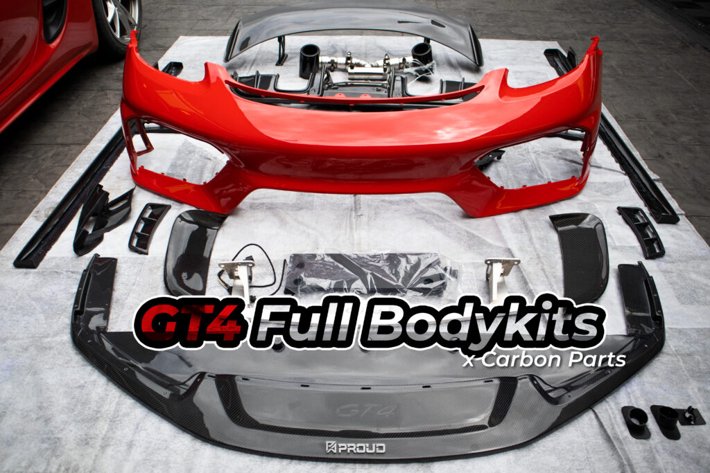 ชุดแต่งแปลงโฉม Porsche 718 Boxster เป็น GT4 Full Bodykits