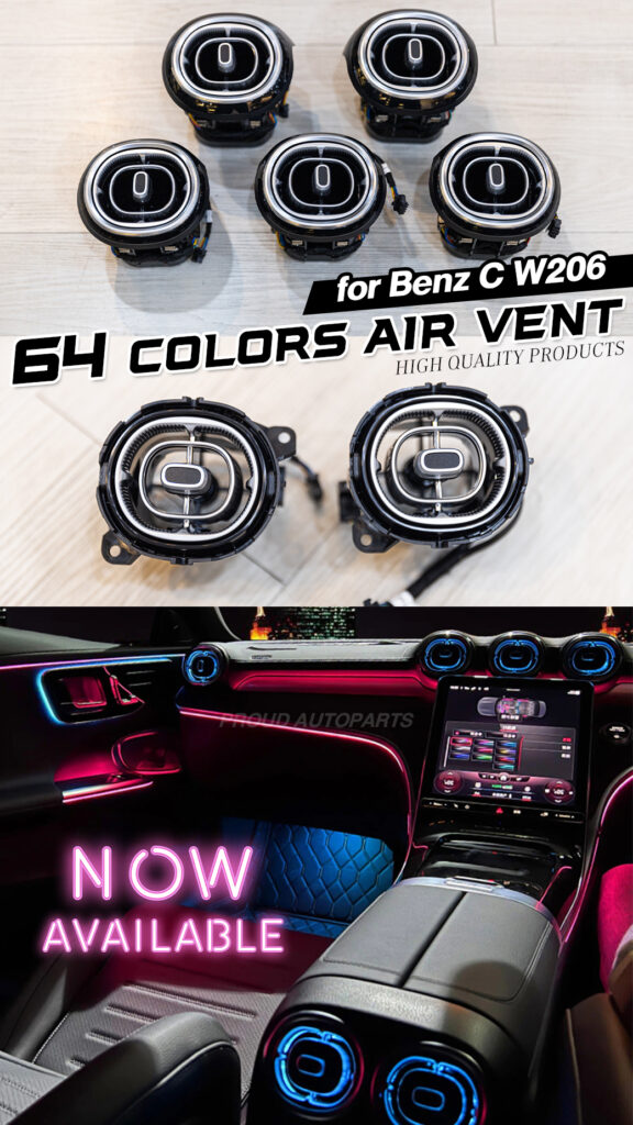 ช่องแอร์แบบมีไฟ Benz CW206
