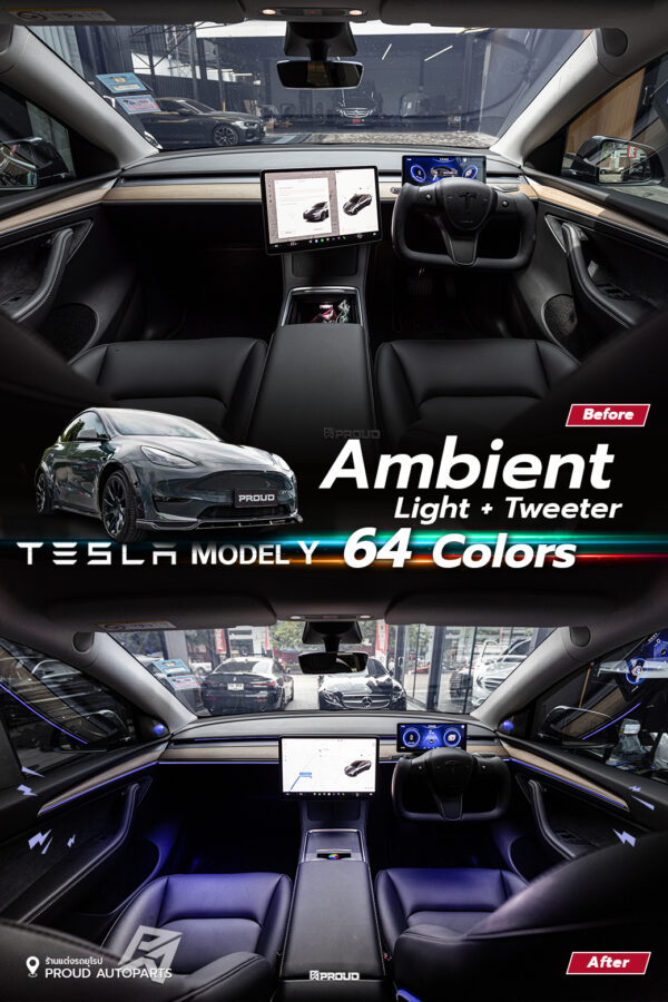 Ambient Light 64 Colors - Tesla Model 3 | Model Y