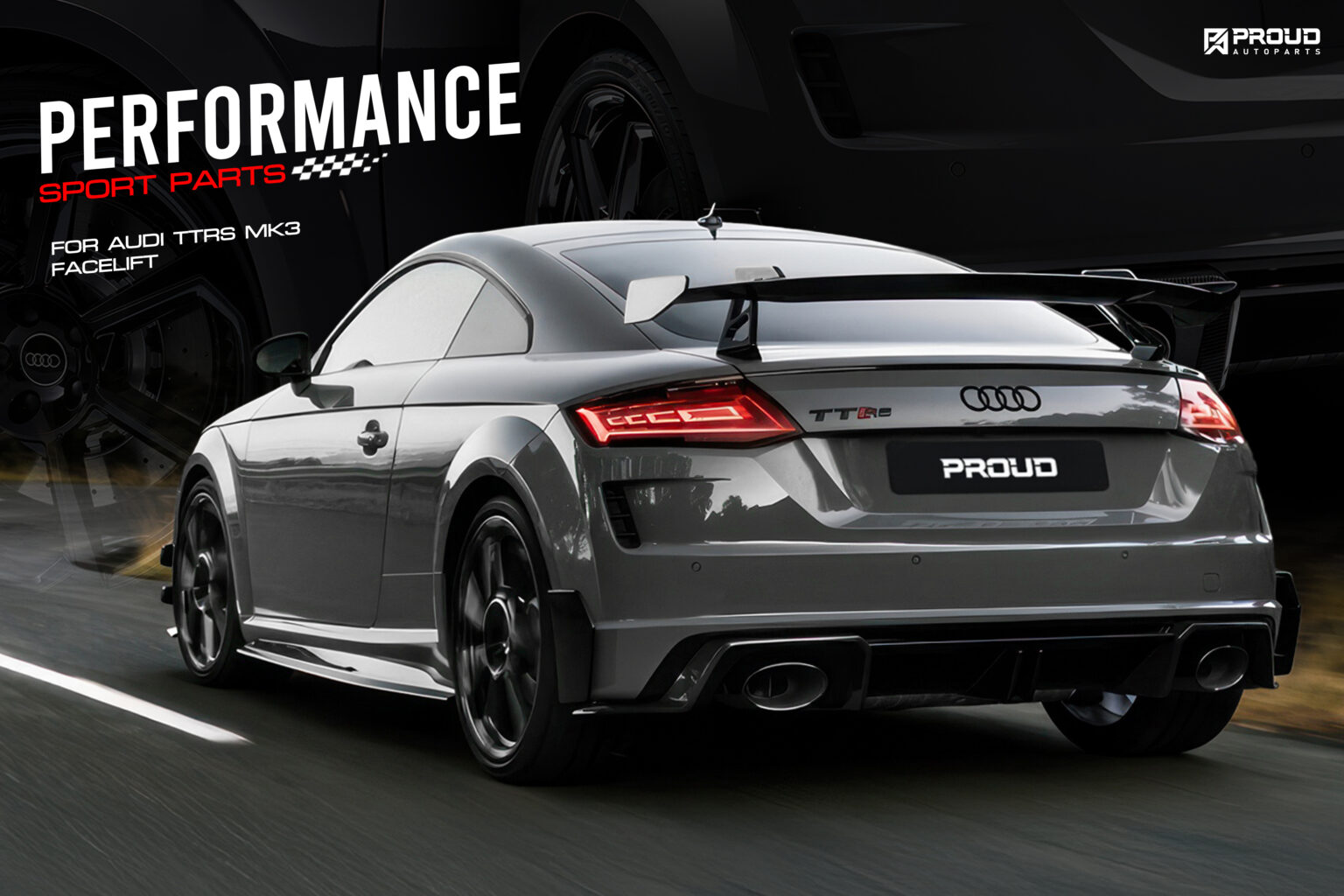 ชุดแต่งรอบคัน Performance Sport สำหรับ Audi TTRS MK3 Facelift • Proud ...