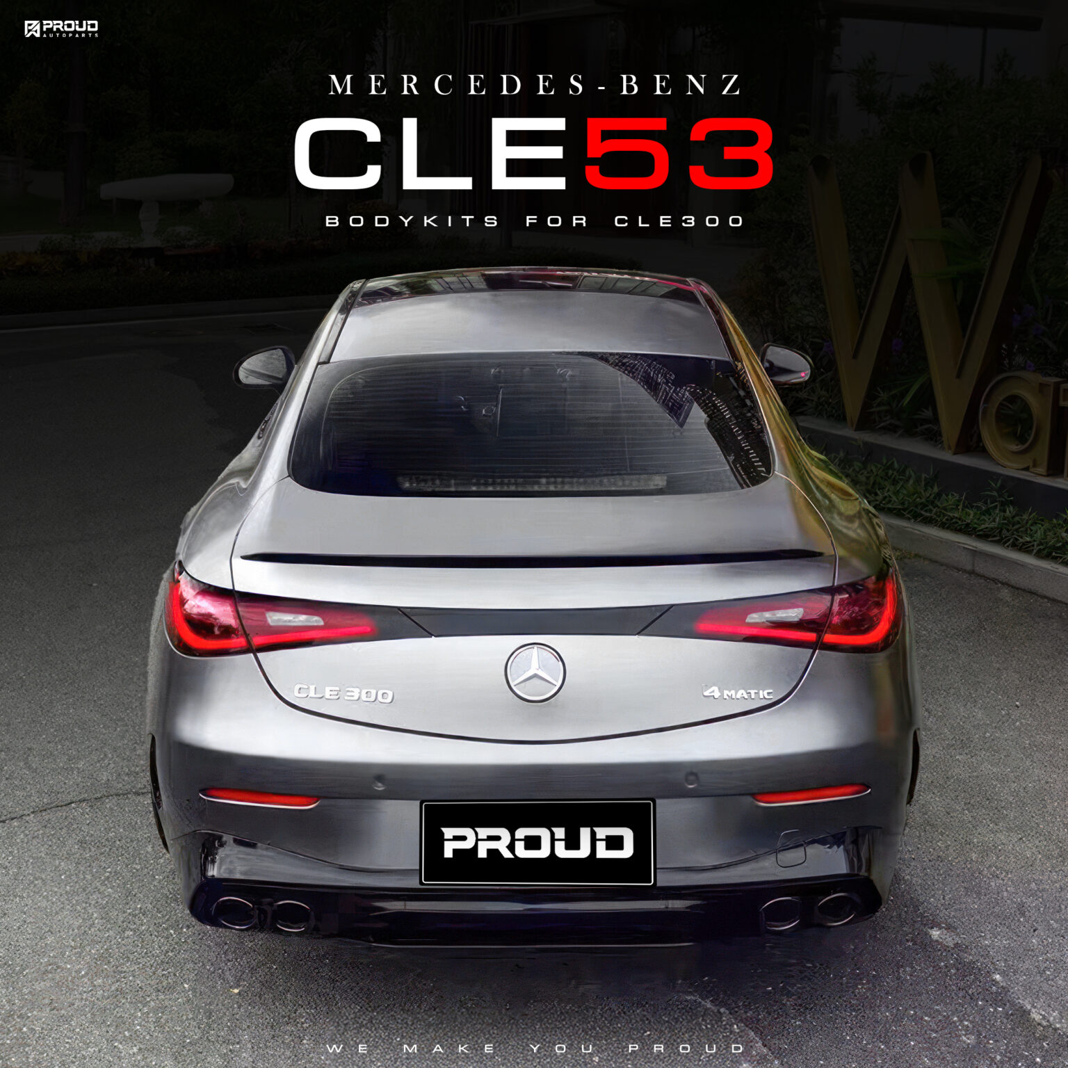 ชุดแต่งแปลงโฉม CLE53 สำหรับ Benz CLE300 • Proud Auto Parts